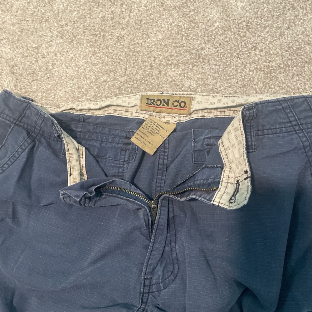 Men's Blue Cargo Shorts